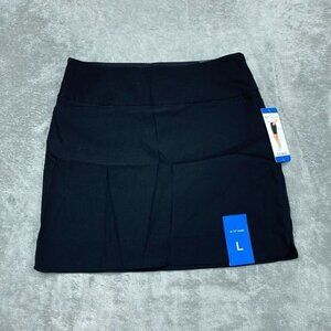 S.C. & Co. Black Stretch Tummy Control Skirt Size L Pull-On d0134